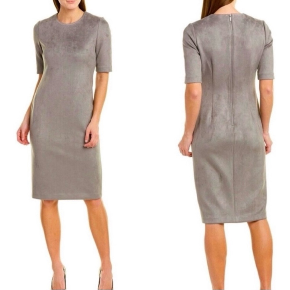 Ann Klein Faux Suede Dress
